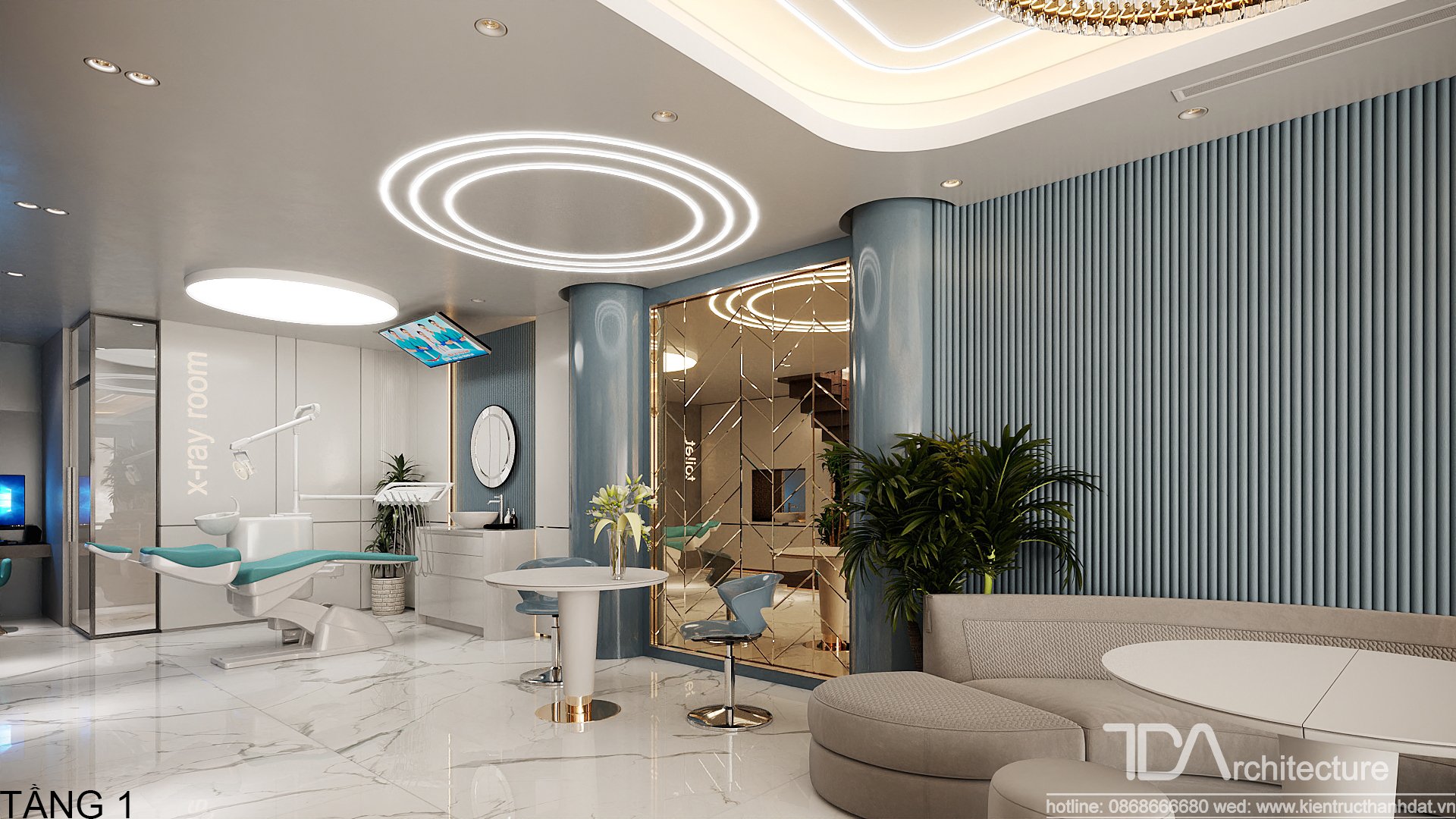 Thiết kế nội thất Nha Khoa Quốc Tế Việt Xô